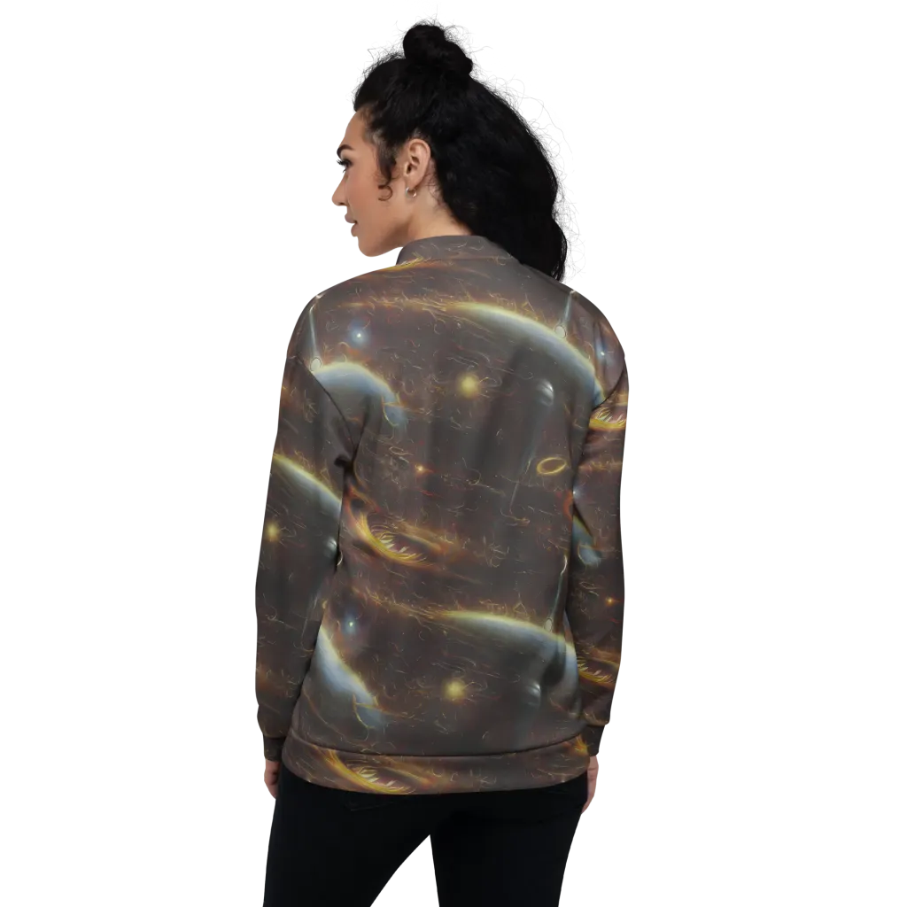 Quantum Illusions on Bomber Jacket — Back