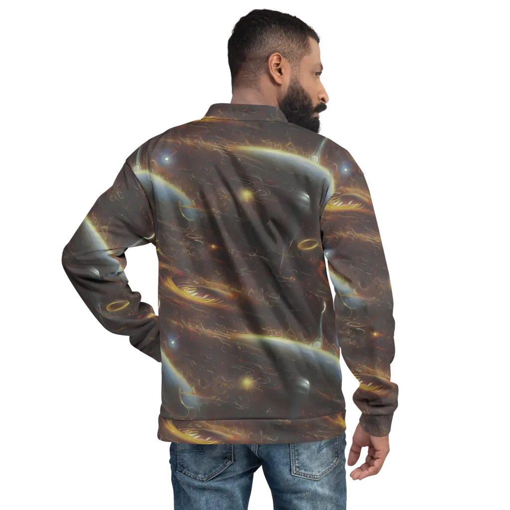 Quantum Illusions on Bomber Jacket — Back