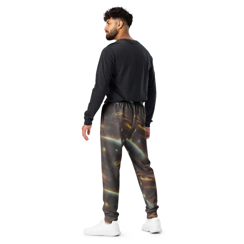 Quantum Illusions on Men's Joggers — Back