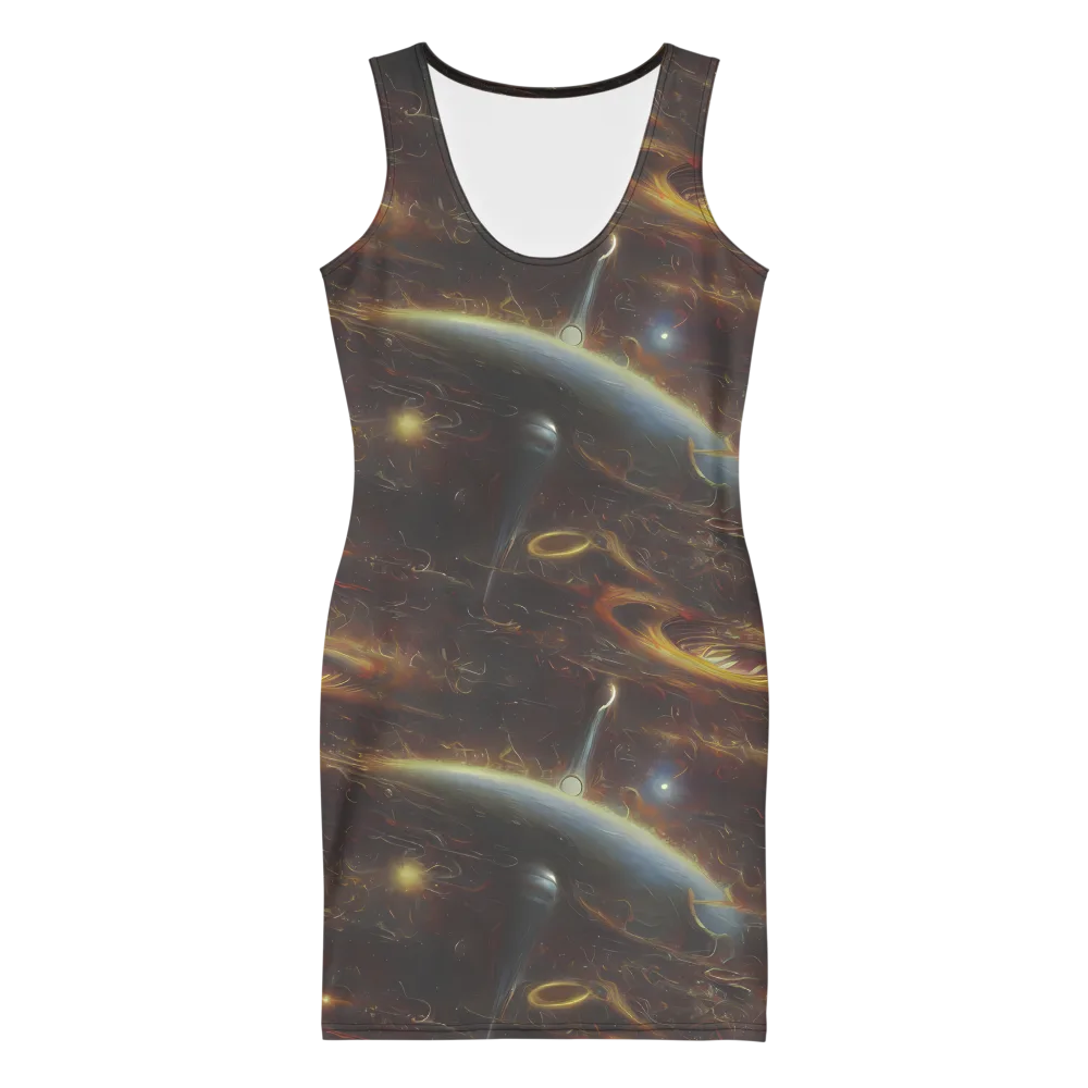 Quantum Illusions on Bodycon Dress — Front
