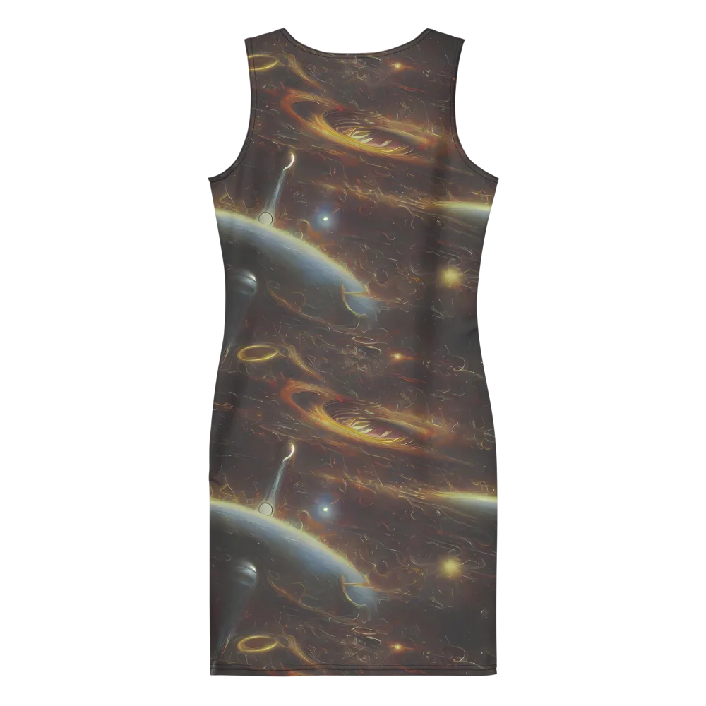 Quantum Illusions on Bodycon Dress — Back