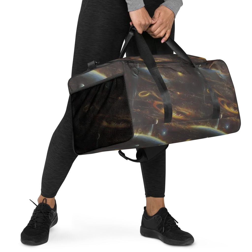 Quantum Illusions on Duffle Bag — Right Front