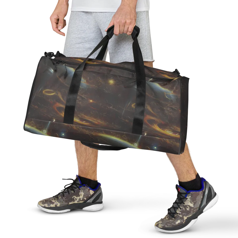 Quantum Illusions on Duffle Bag — Front