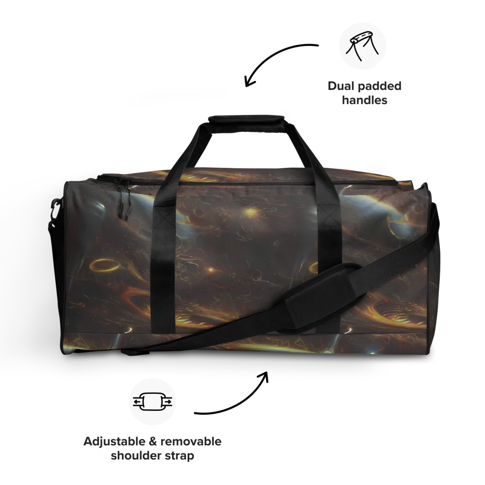Quantum Illusions on Duffle Bag — Front