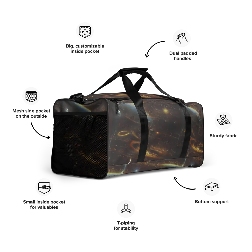 Quantum Illusions on Duffle Bag — Right Front
