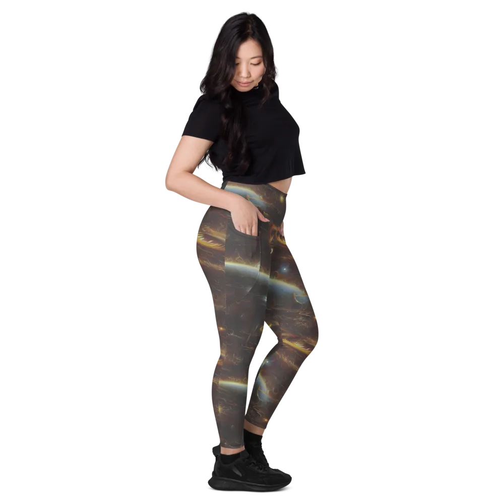 Quantum Illusions on Leggings with Pockets — Right