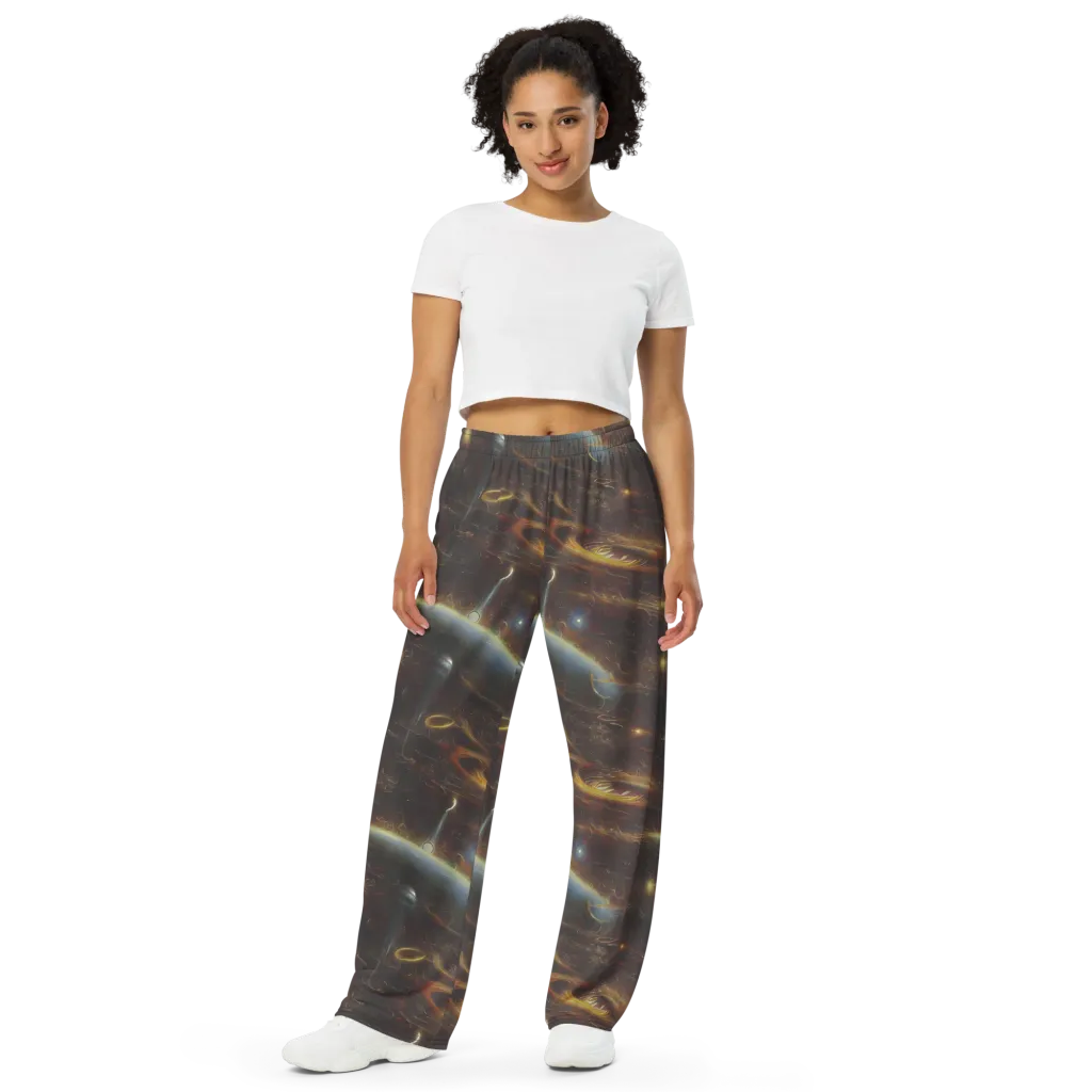Quantum Illusions on Wide-Leg Pants — Front