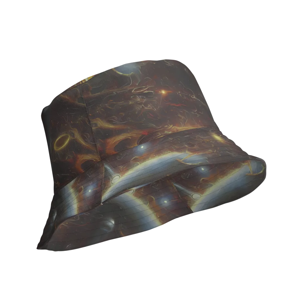 Quantum Illusions on Reversible Bucket Hat — Product details Outside