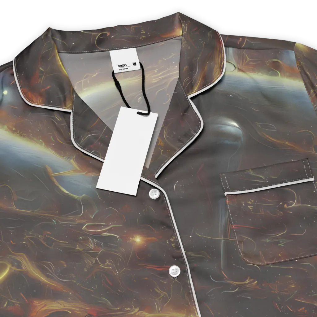 Quantum Illusions on Women's Short Sleeve Pajama Top — Product details