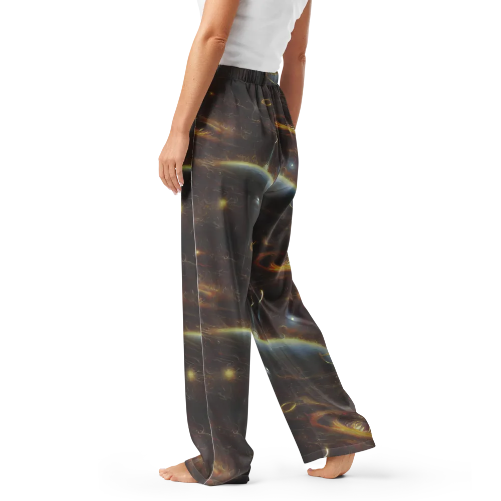 Quantum Illusions on Women's Pajama Pants — Left