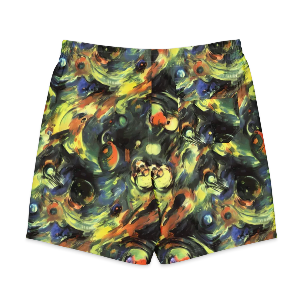 Seve Swirl on Men's Board Shorts — Back