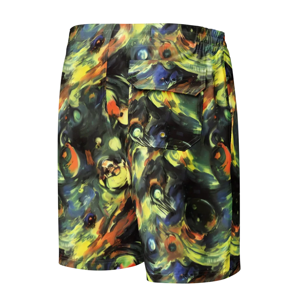 Seve Swirl on Men's Board Shorts — Back
