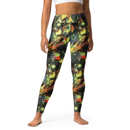 Seve Swirl on a Yoga Leggings