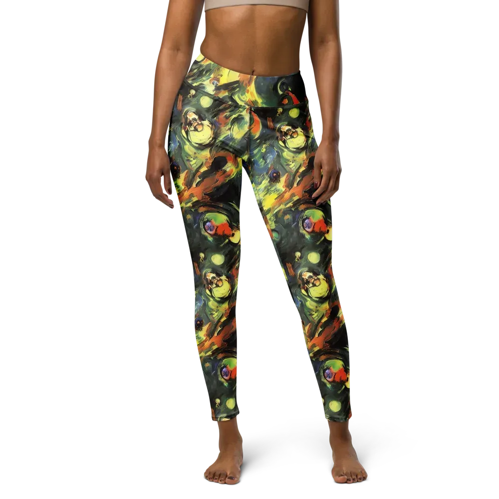 Seve Swirl on Yoga Leggings — Front