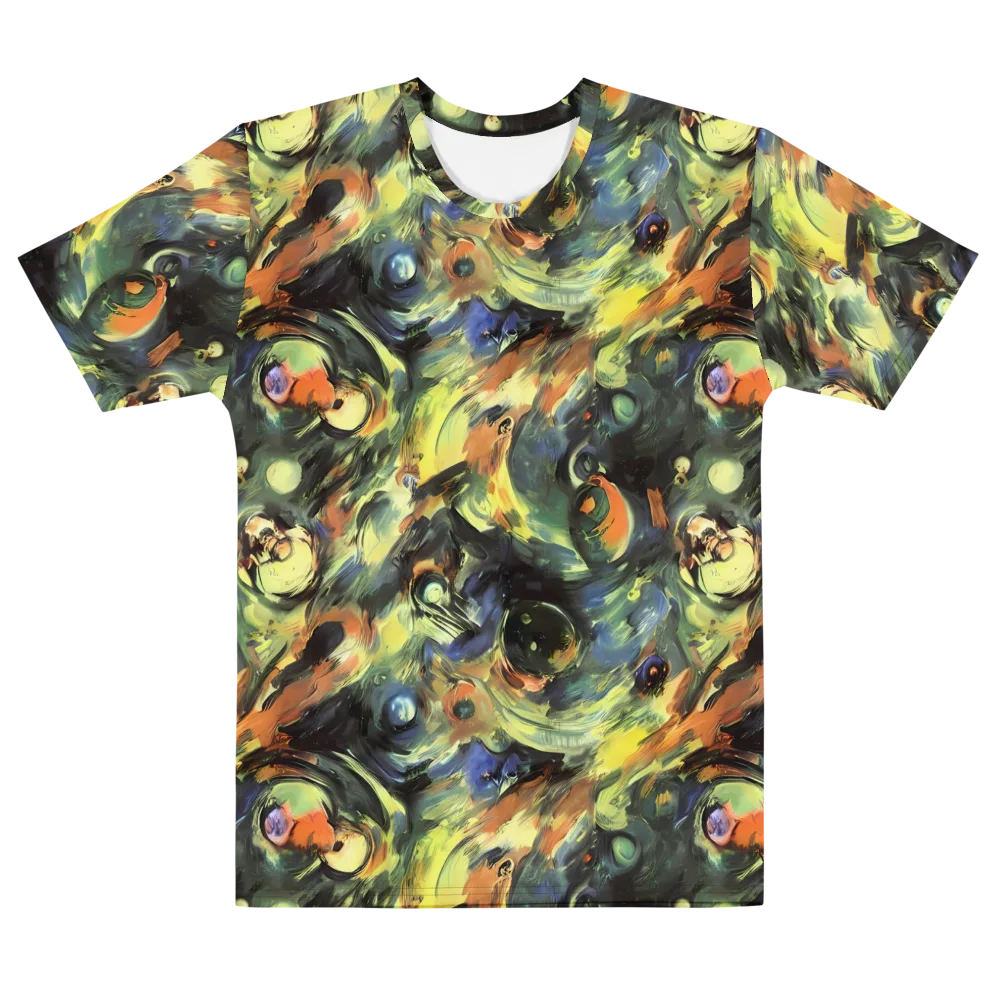 Seve Swirl on Men's Cotton Crew Neck T-Shirt — Front