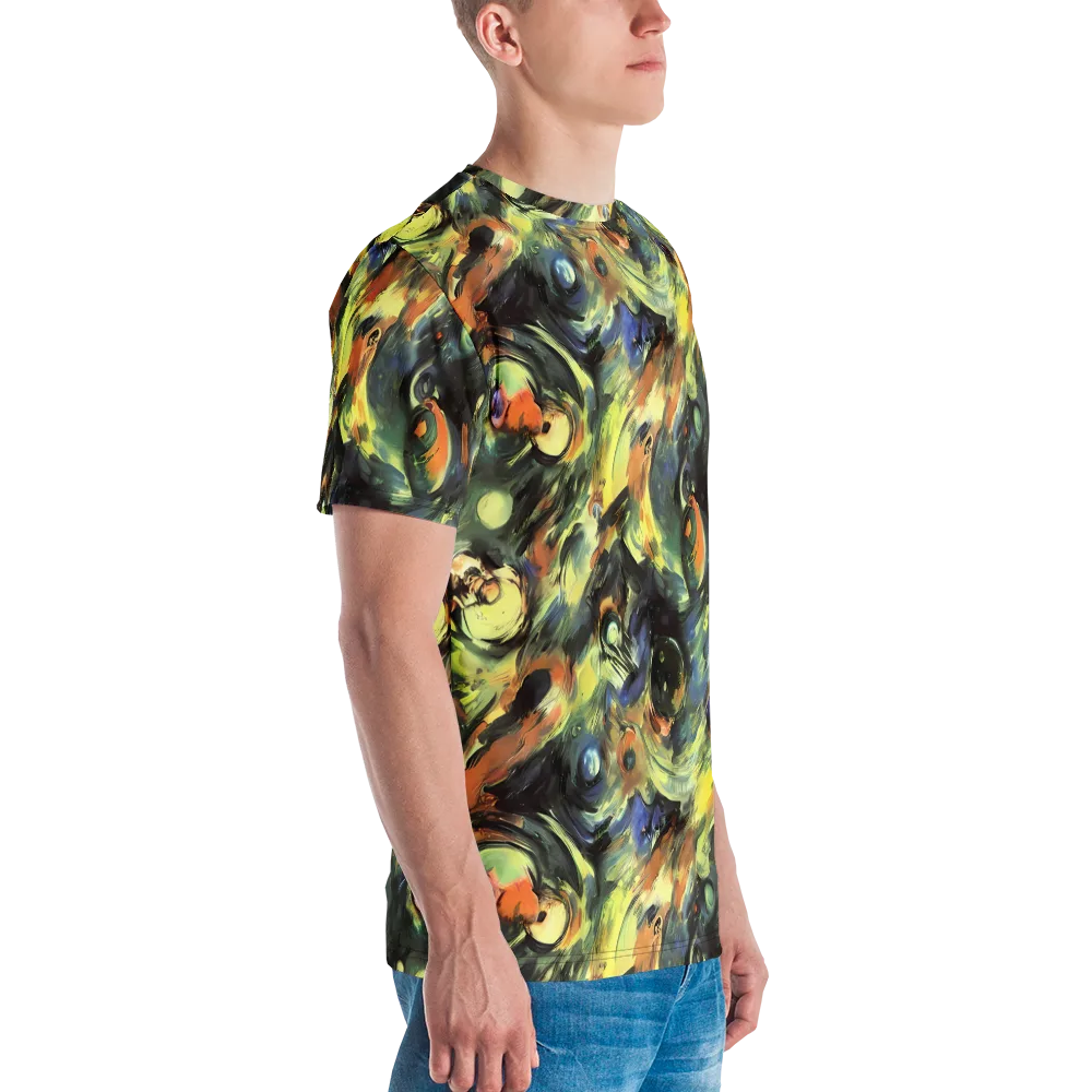 Seve Swirl on Men's Crew Neck T-Shirt — Right