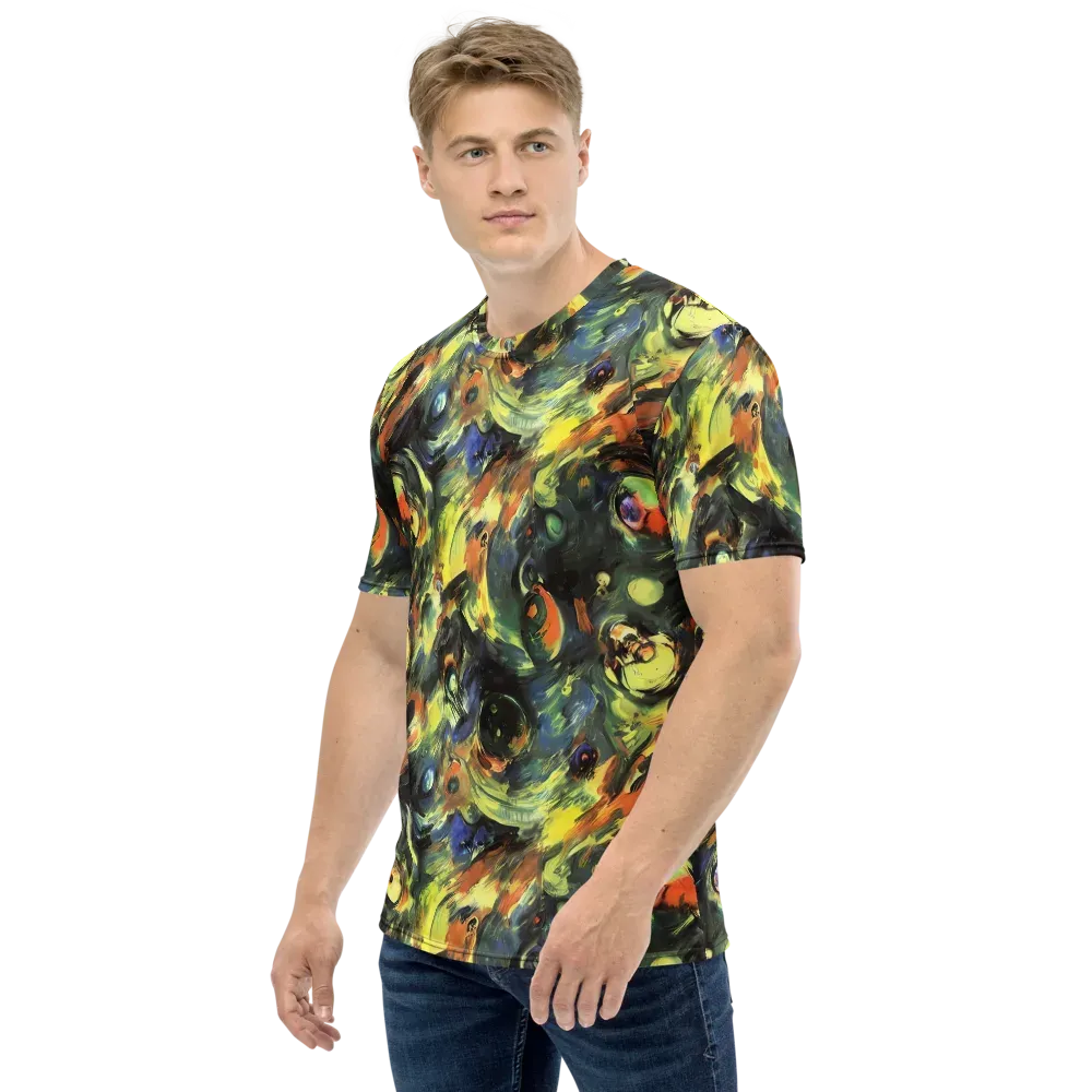 Seve Swirl on Men's Crew Neck T-Shirt — Left
