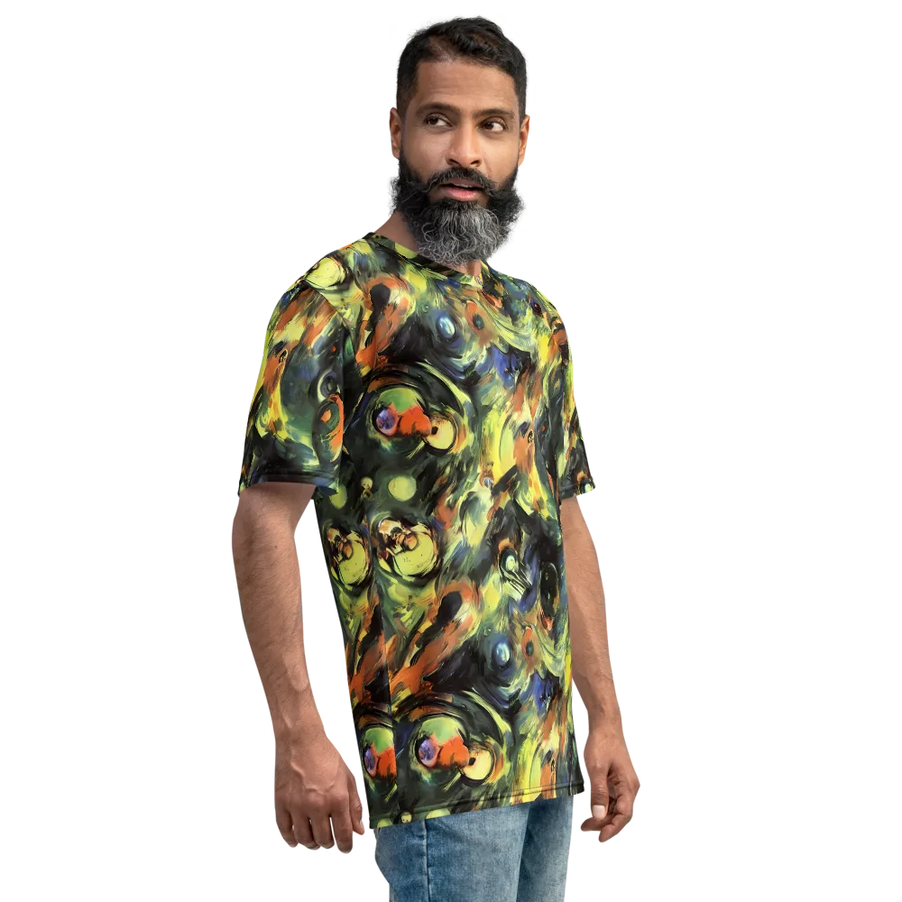 Seve Swirl on Men's Crew Neck T-Shirt — Right