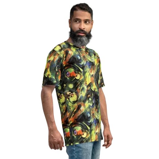 Seve Swirl on a Men's Crew Neck T-Shirt