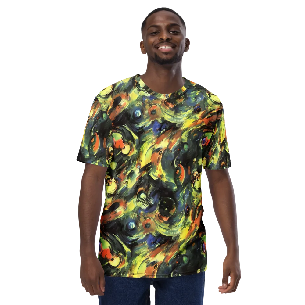 Seve Swirl on Men's Crew Neck T-Shirt — Front