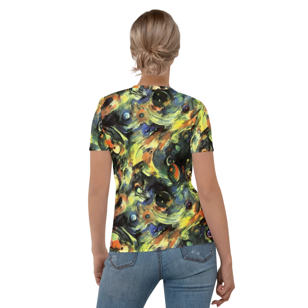 Seve Swirl on Women's Crew Neck T-Shirt — Back