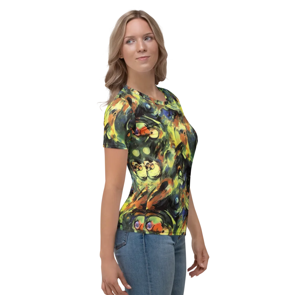 Seve Swirl on Women's Crew Neck T-Shirt — Right