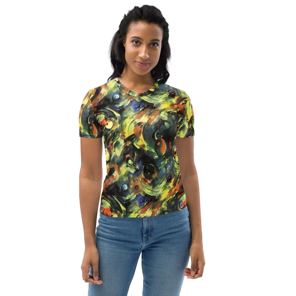 Seve Swirl on Women's Crew Neck T-Shirt — Front