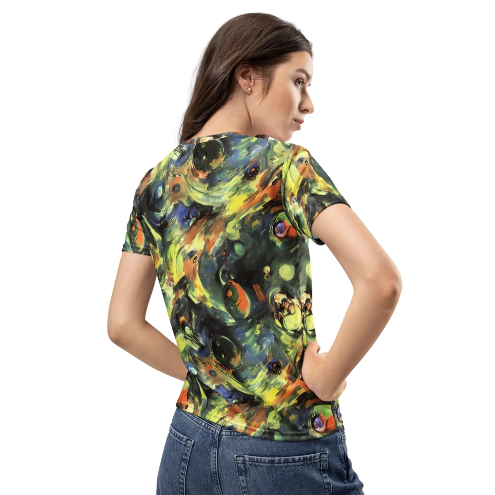 Seve Swirl on Women's Crew Neck T-Shirt — Back