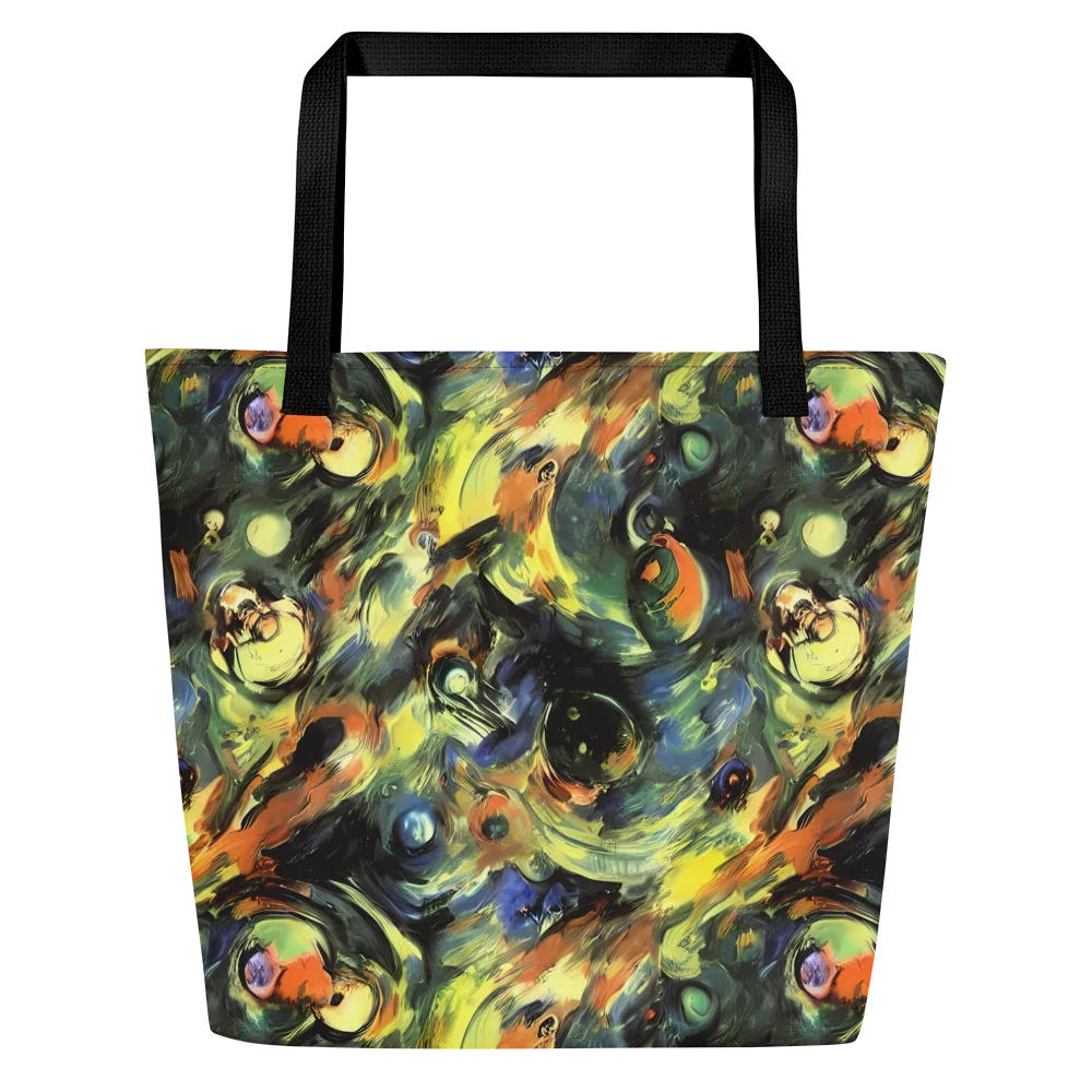 Seve Swirl on Large Tote Bag W/ Pocket — Front