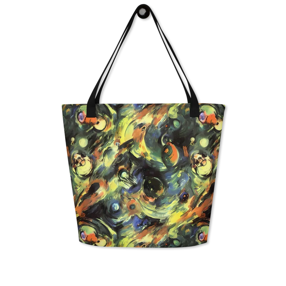Seve Swirl on Large Tote Bag W/ Pocket — Front