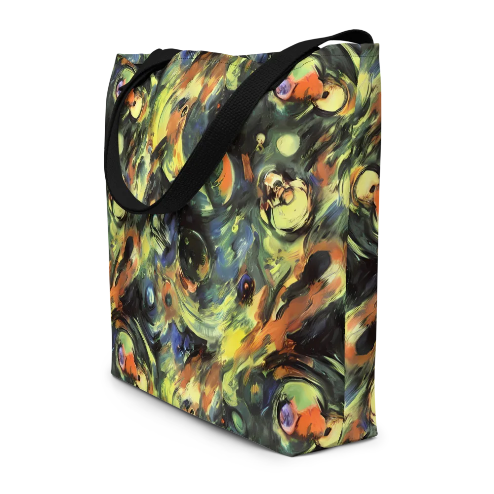 Seve Swirl on Large Tote Bag W/ Pocket — Front
