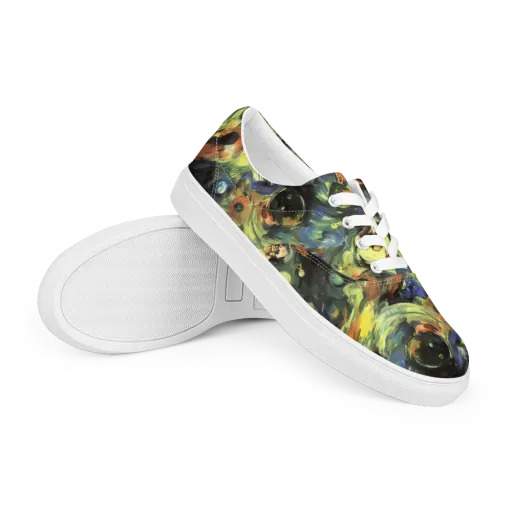 Seve Swirl on a Men's Lace-Up Canvas Shoes