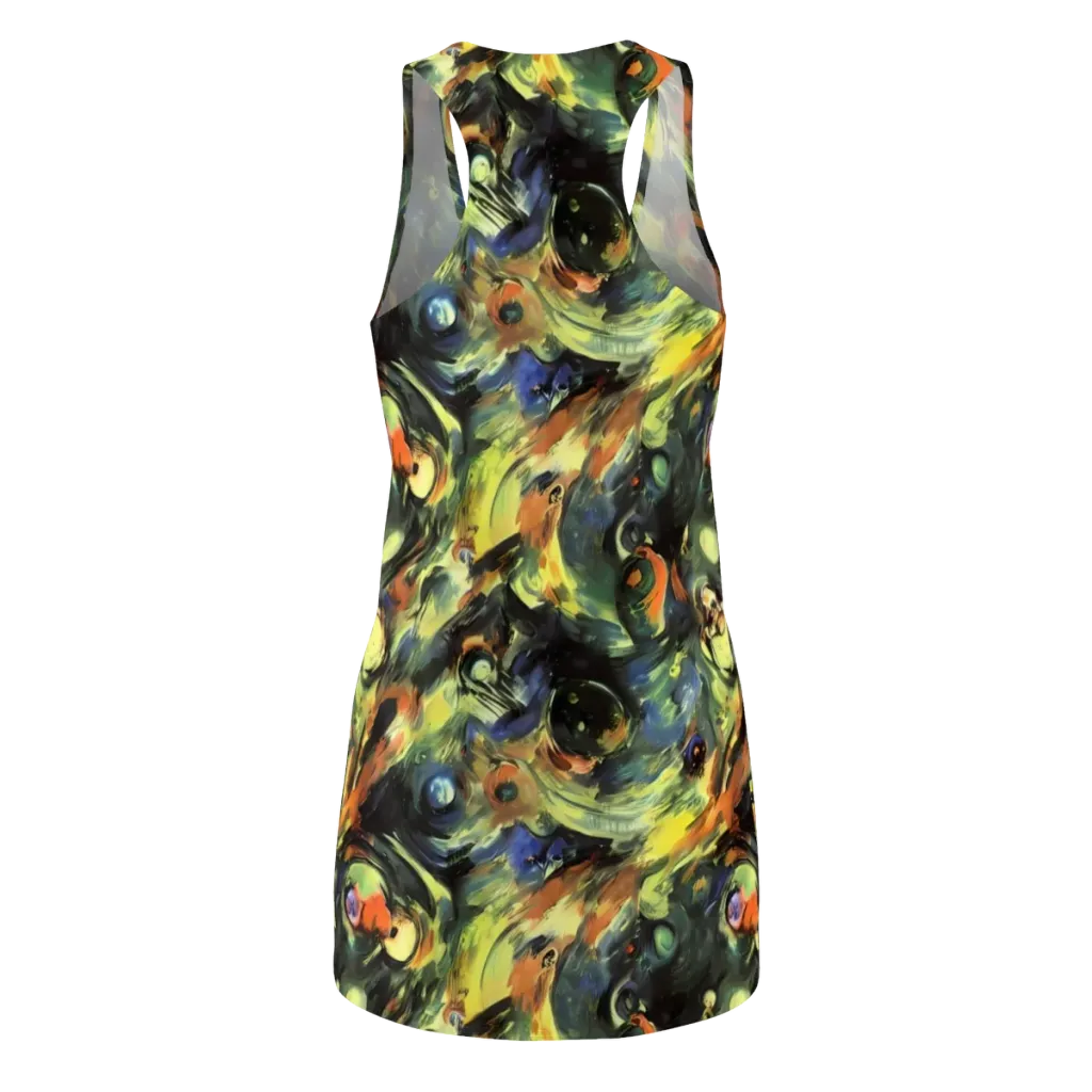 Seve Swirl on Racerback Dress — Back