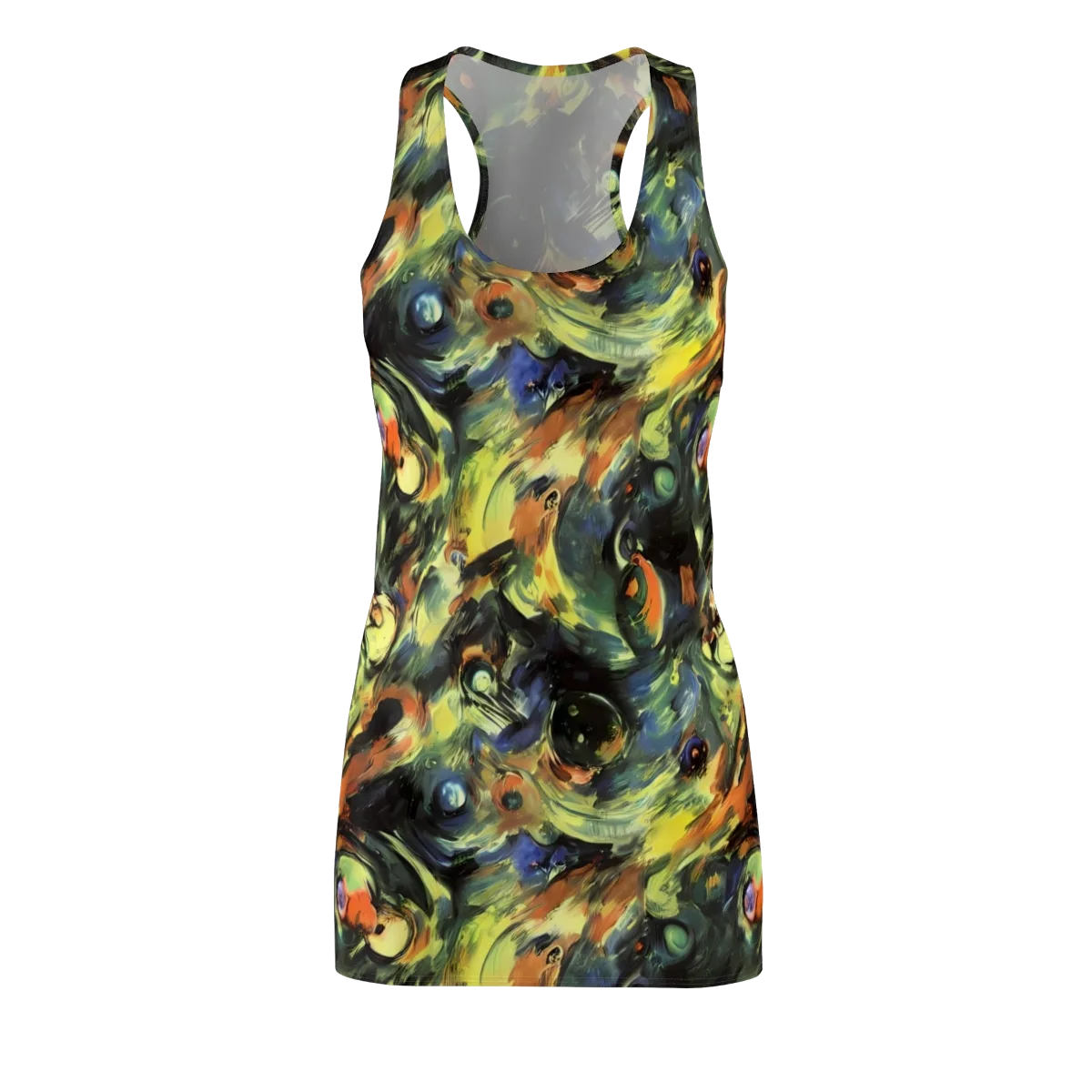 Seve Swirl on Racerback Dress — Front