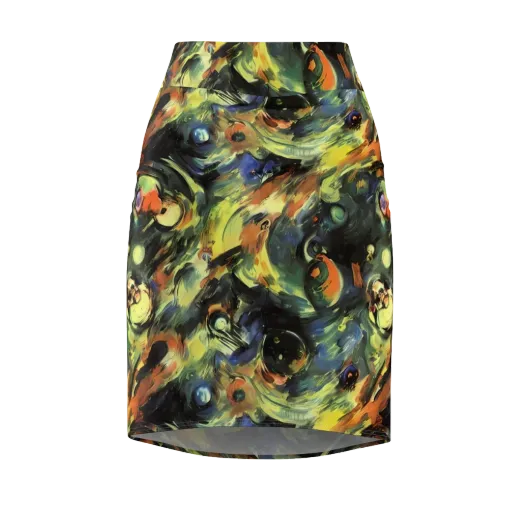 Seve Swirl on a Pencil Skirt