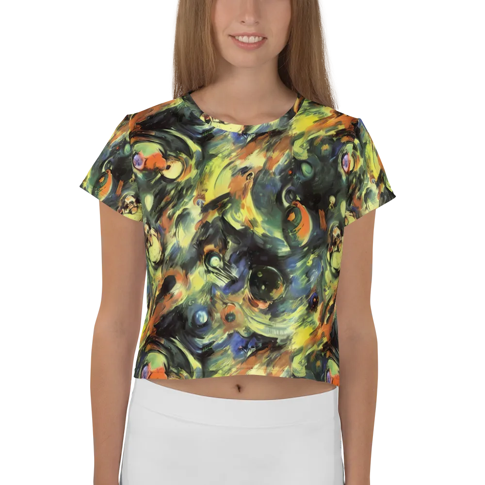 Seve Swirl on Crop Tee — Front