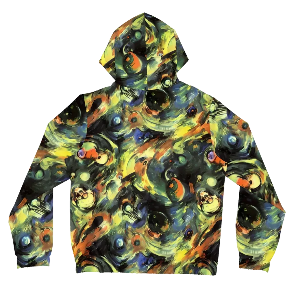 Seve Swirl on Women's Full-Zip Hoodie — Back
