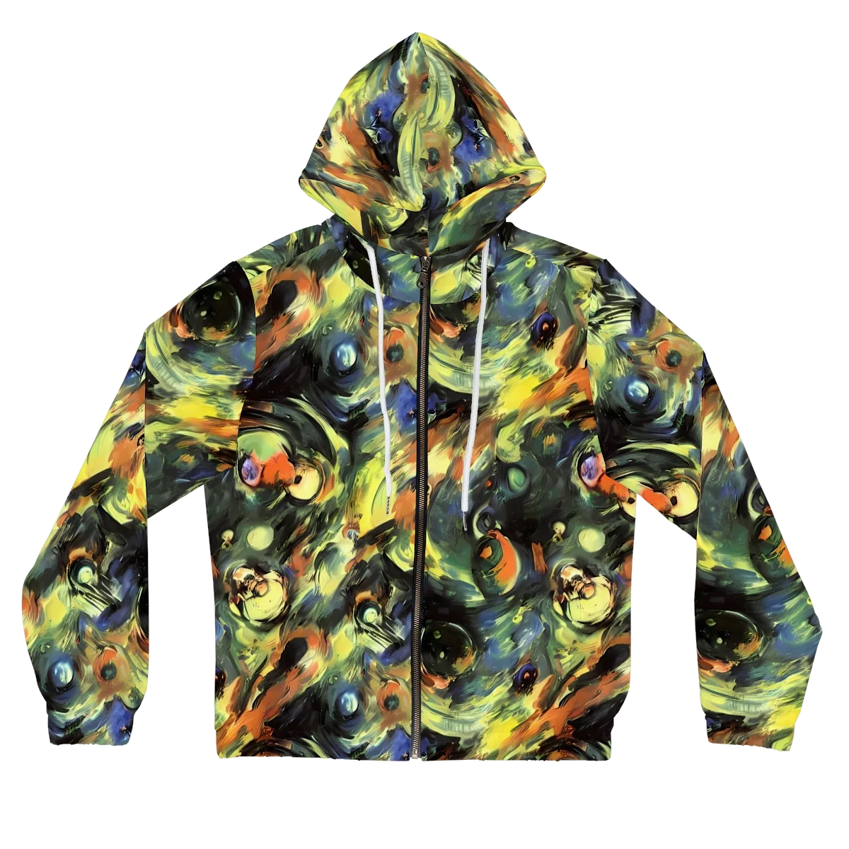 Seve Swirl on Women's Full-Zip Hoodie — Front