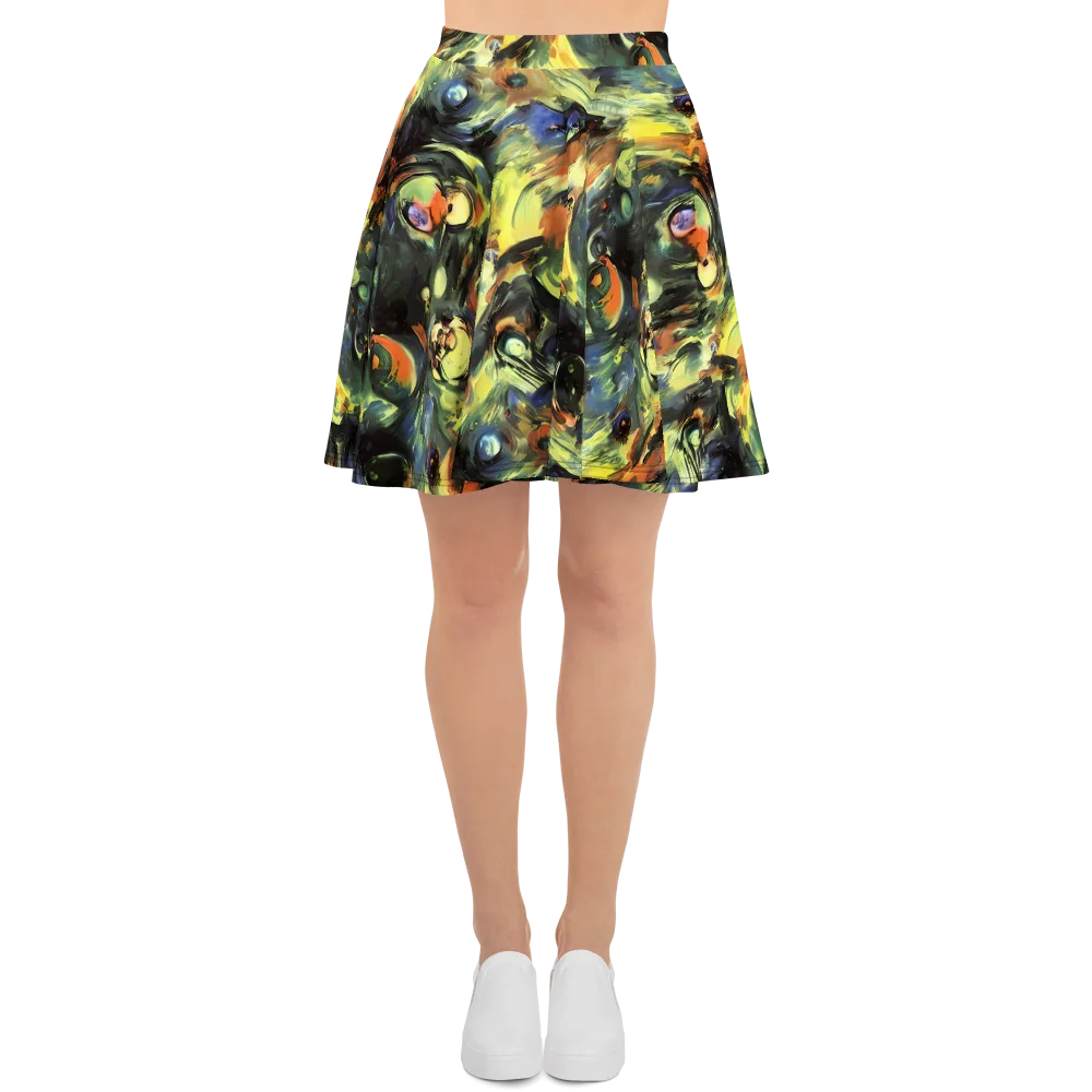 Seve Swirl on Skater Skirt — Front