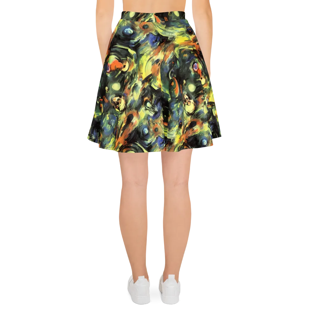 Seve Swirl on Skater Skirt — Back