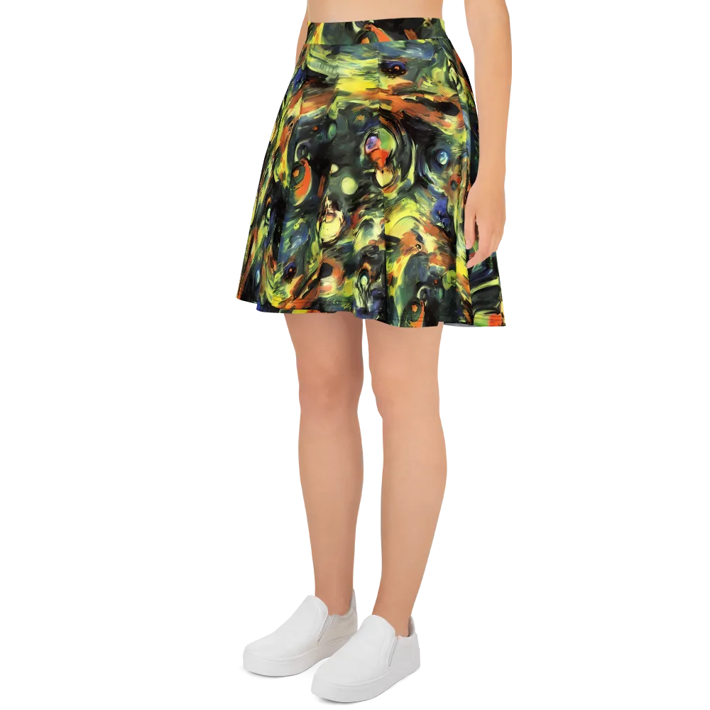 Seve Swirl on Skater Skirt — Left