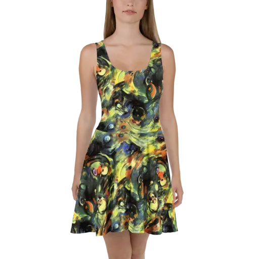 Seve Swirl on a Skater Dress