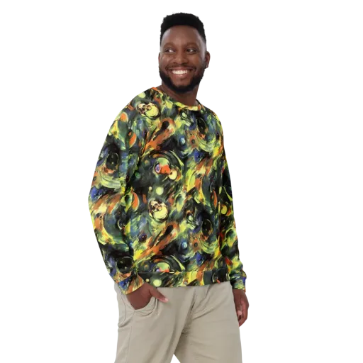 Seve Swirl on a Sweatshirt