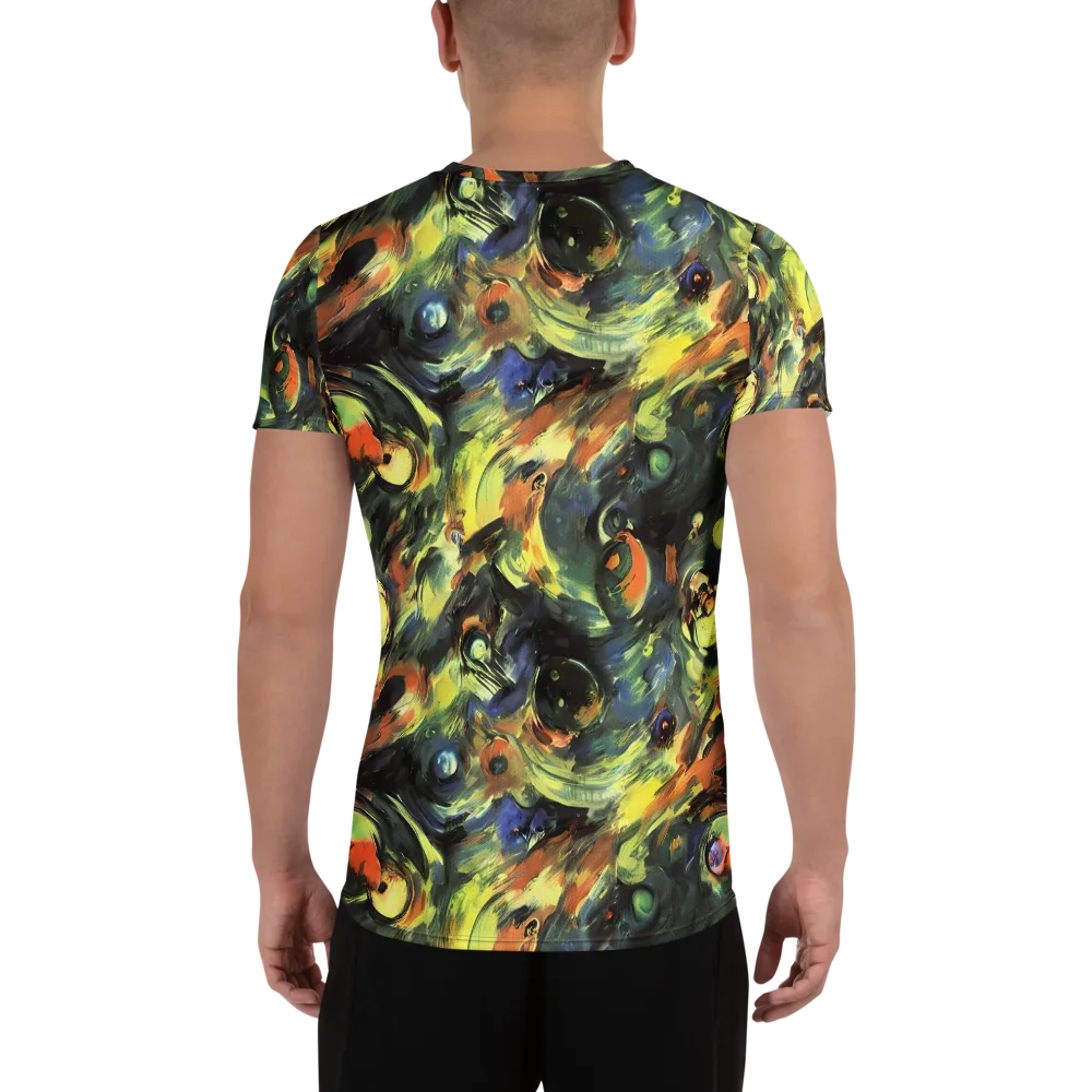Seve Swirl on Men's Athletic T-Shirt — Back