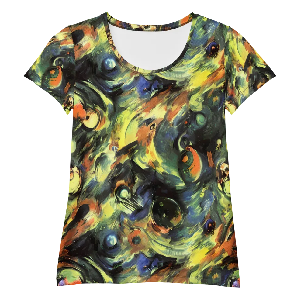 Seve Swirl on Women's Athletic T-Shirt — Front