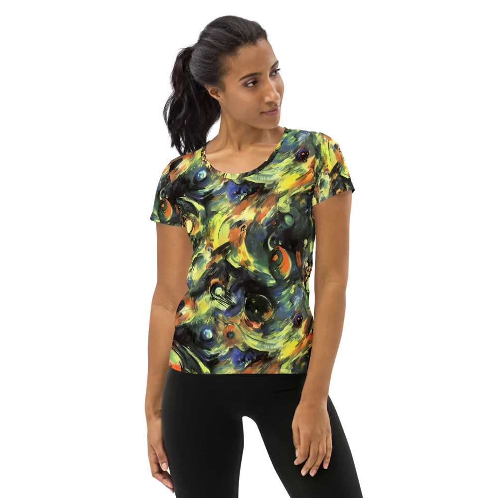Seve Swirl on Women's Athletic T-Shirt — Front