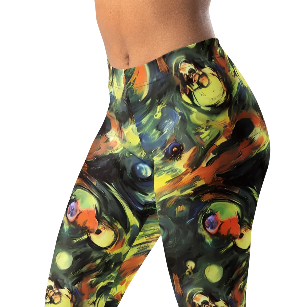 Seve Swirl on Leggings — Left Front