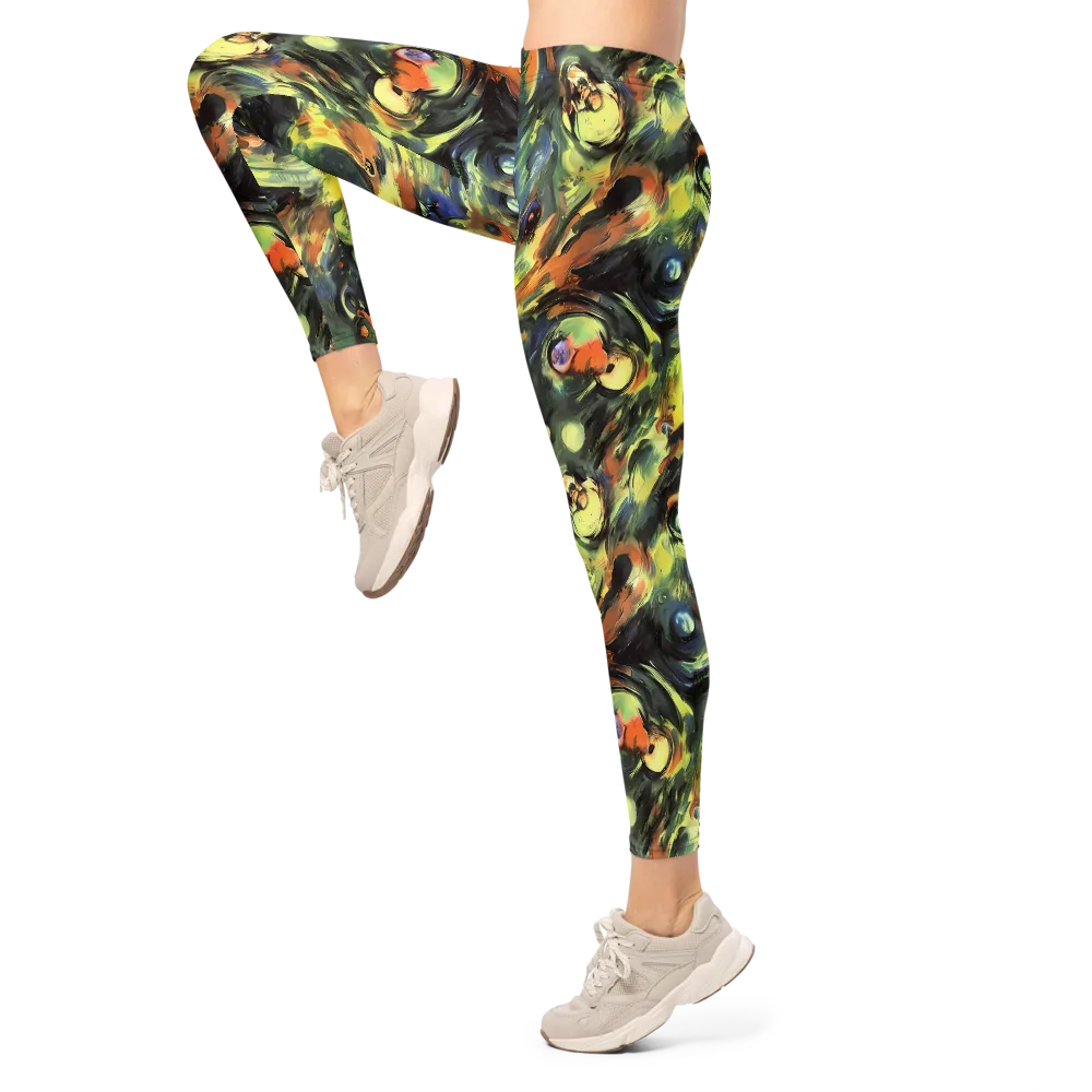 Seve Swirl on Leggings — Left