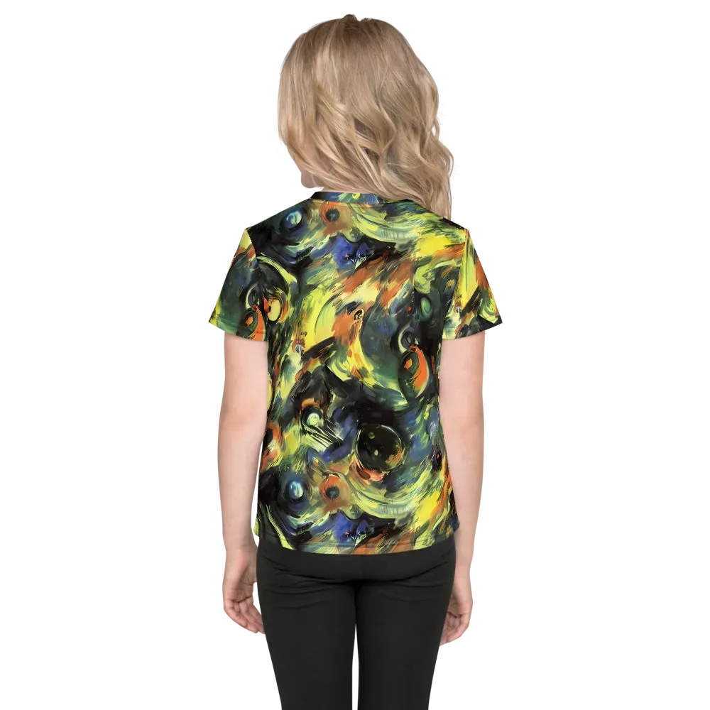 Seve Swirl on Kids Crew Neck T-Shirt — Back