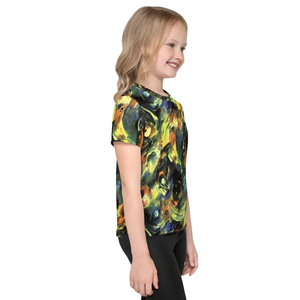 Seve Swirl on Kids Crew Neck T-Shirt — Right